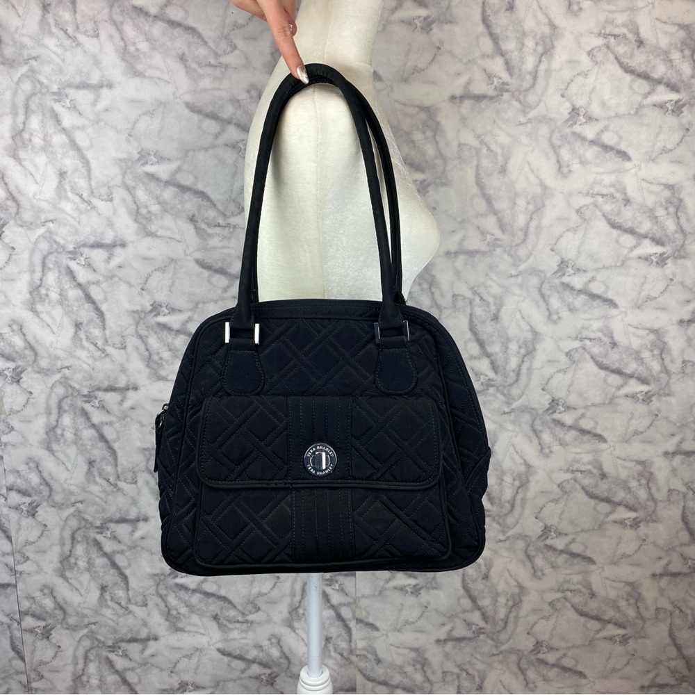 Vera Bradley Black Quilted Shoulder Bag